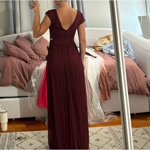 David’s bridal maroon bridesmaid dress worn once